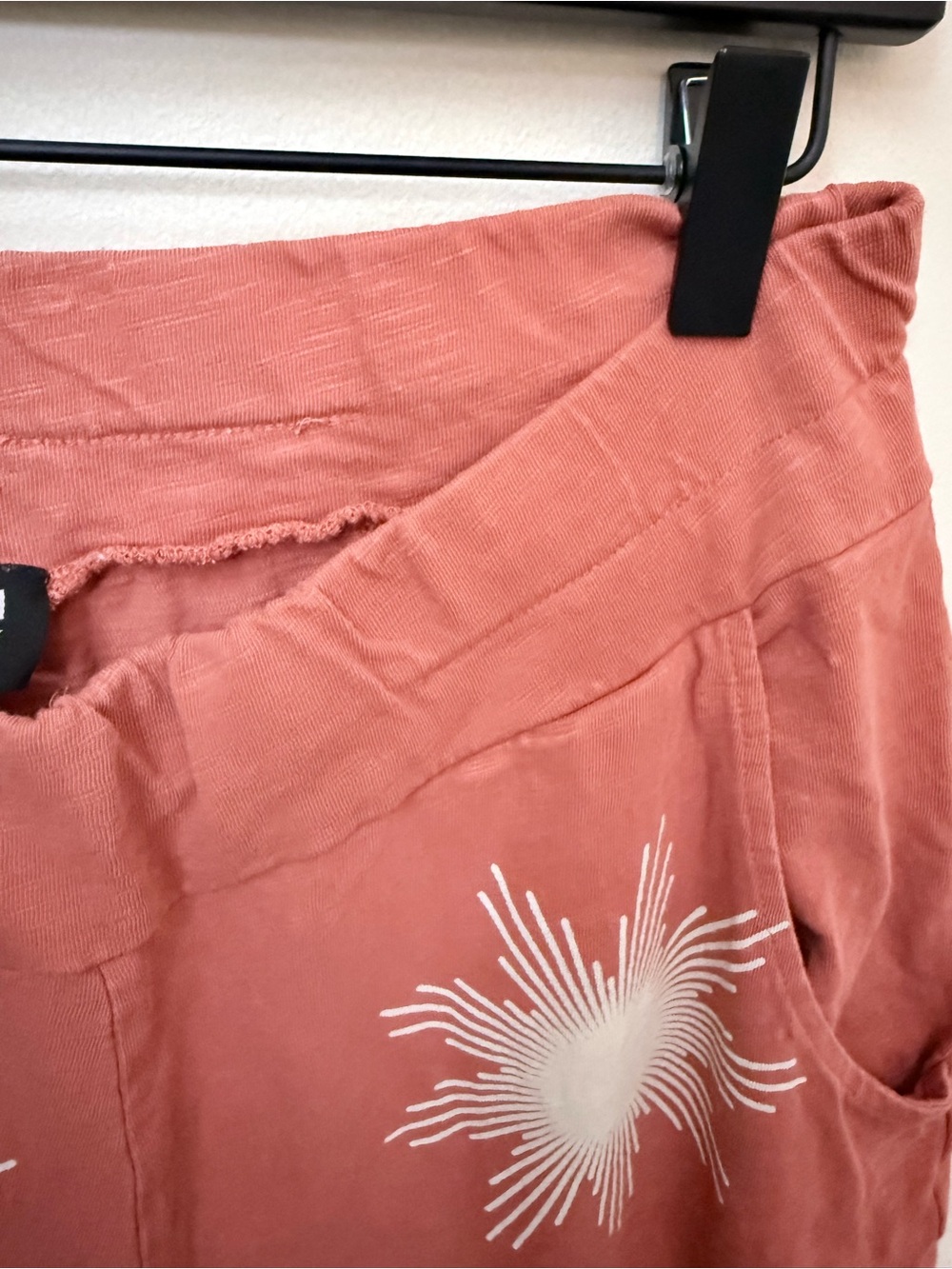 Known Supply Sequoia Knit Joggers in Chili & White Starburst | Size Medium - Picture 6 of 6
